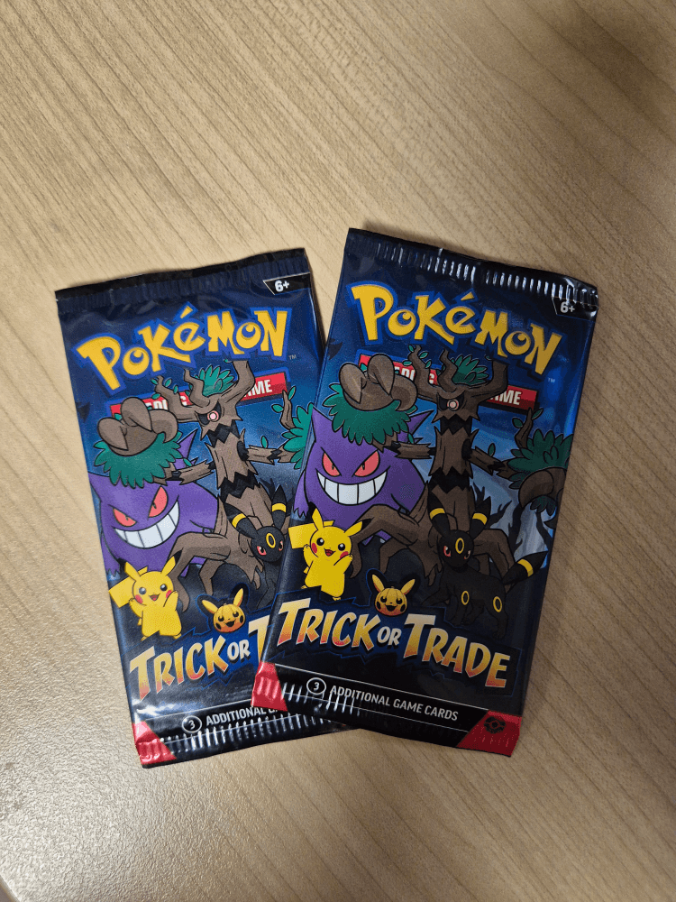 한정판 북미판 포켓몬카드 할로윈 카드팩 2팩TRICK OR TRADE