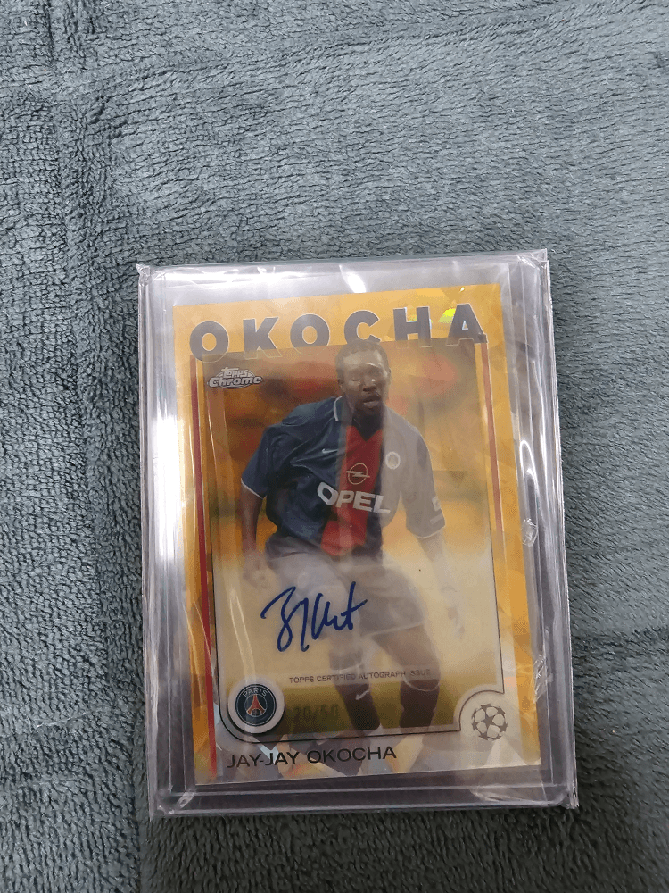 Topps Chrome Okocha Auto card 20/50