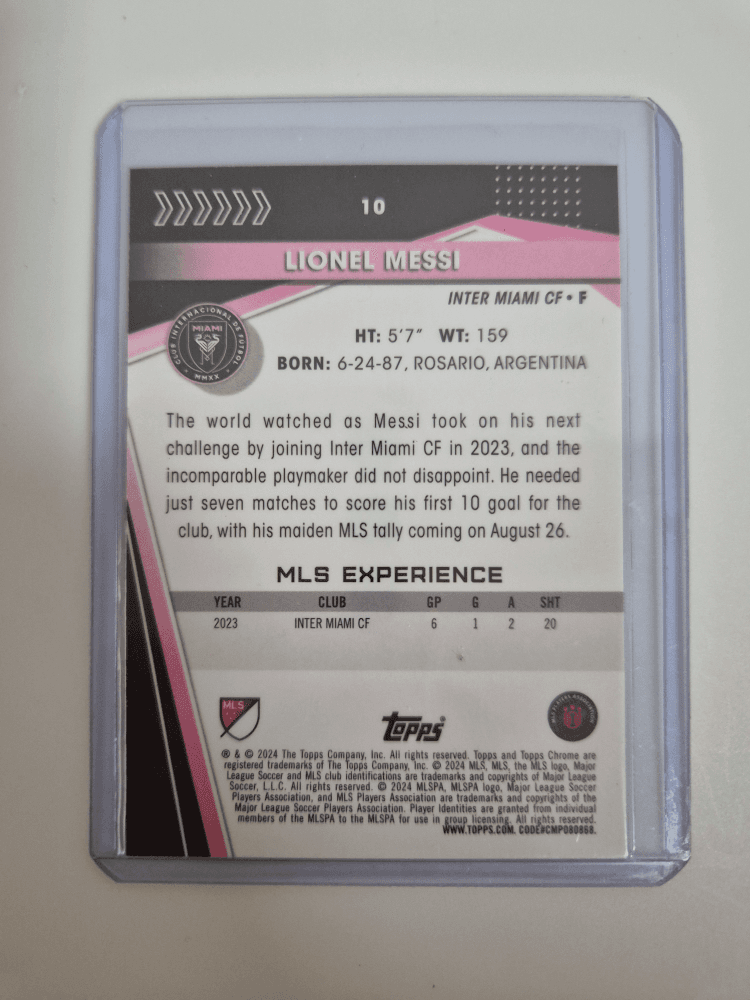 메시 250한정 탑스 크롬 mls