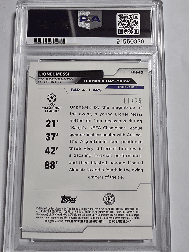  23-24 탑스 메시 /25 오렌지 포일보드 (아스널전 4골 기념)