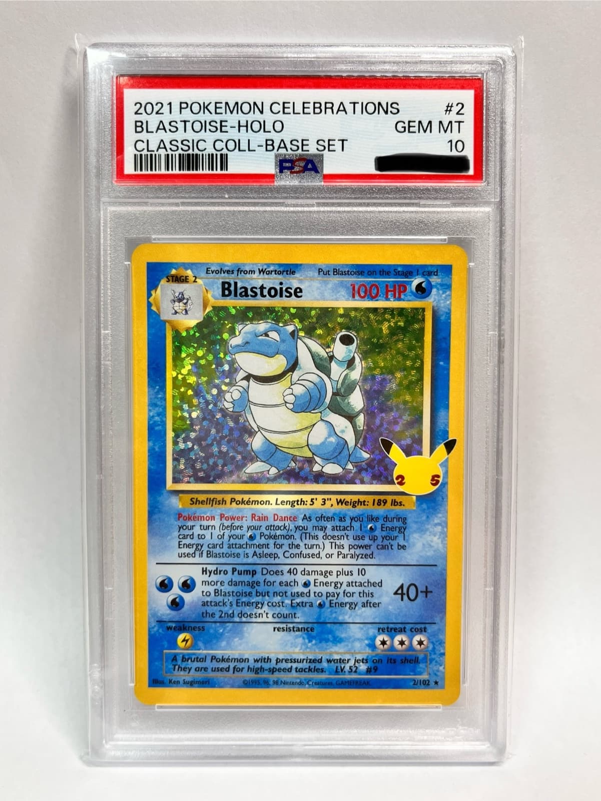 🐢PSA 10 거북왕 북미 25주년 Celebrations 🐢