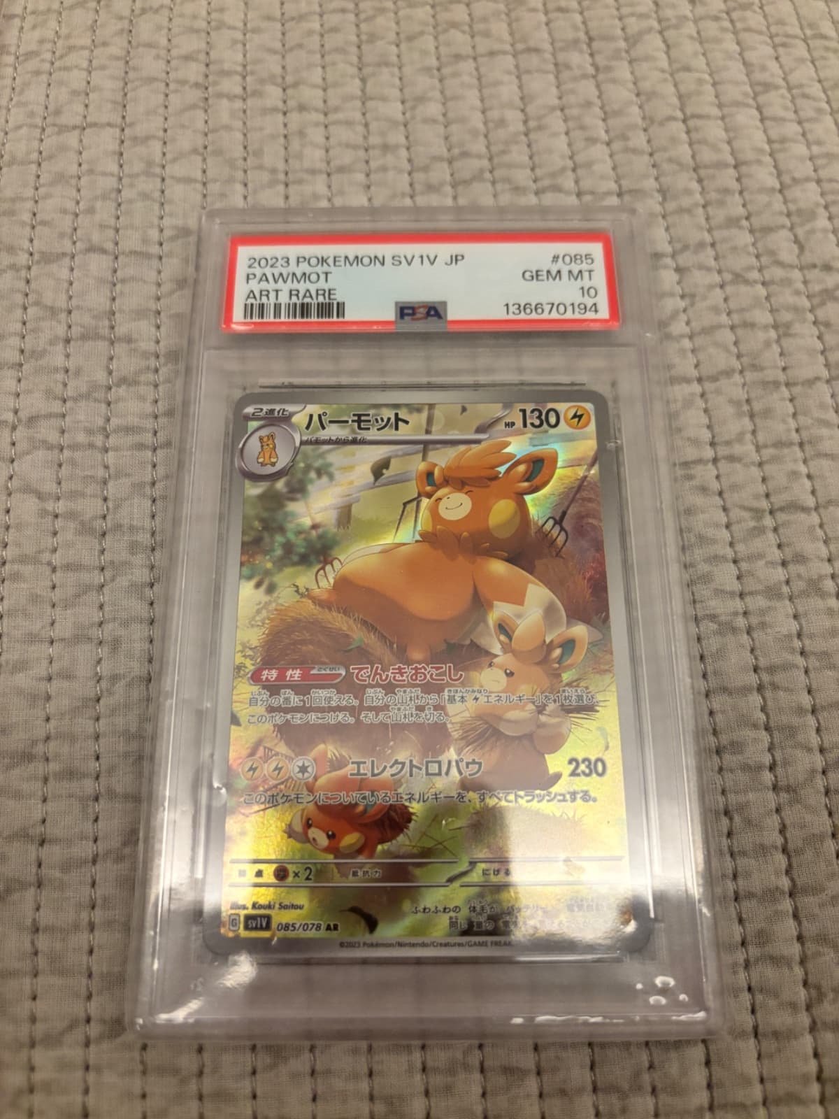 빠르모트 AR PSA10 (일판) 0원 경매!