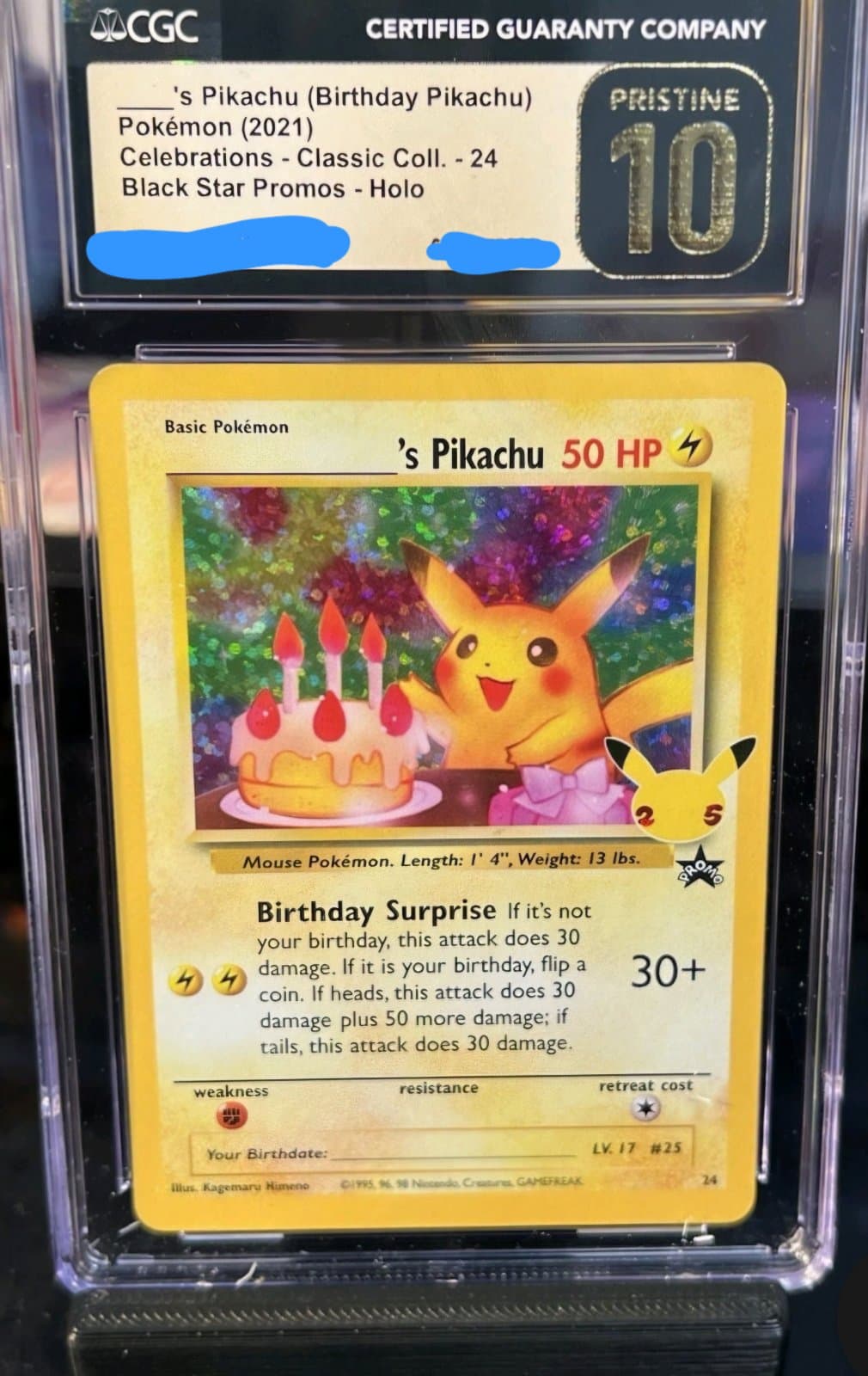 25주년 생카츄 cgc 프리스틴 10