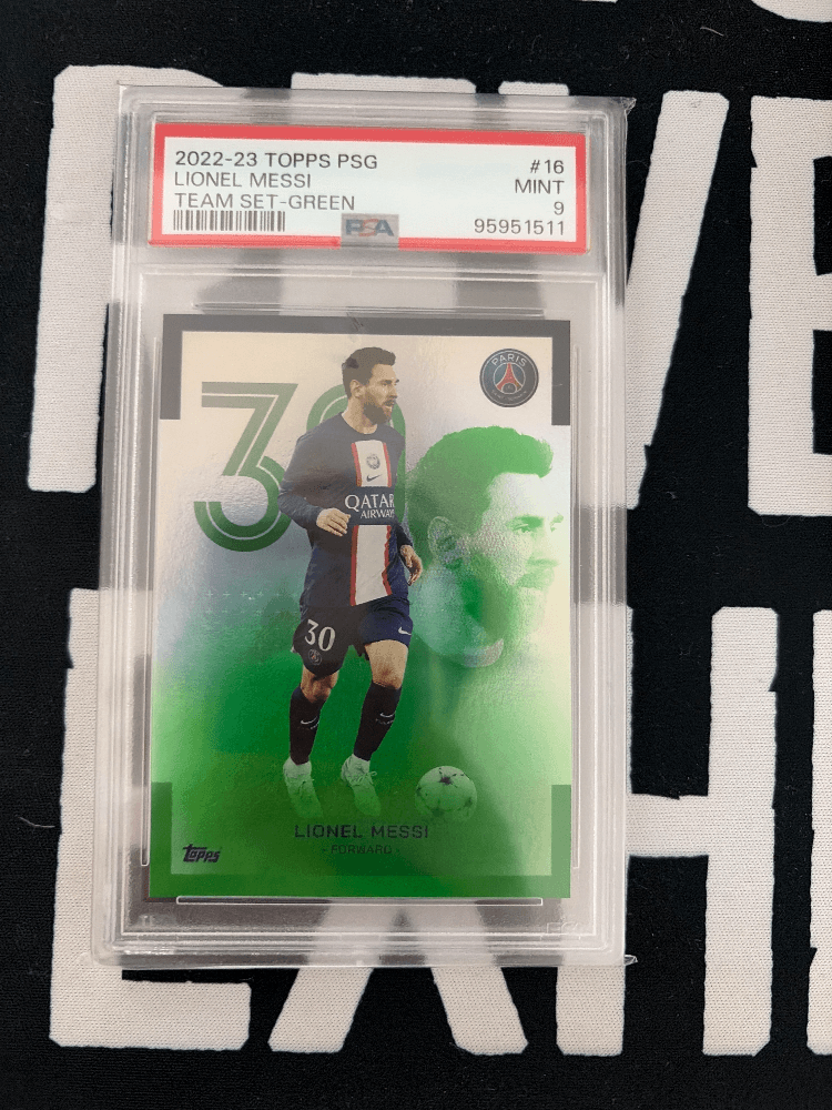 22-23 topps psg 메시 그린 250한정 