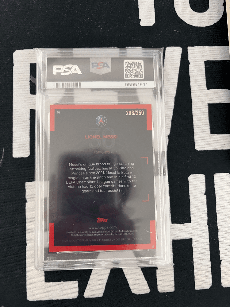 22-23 topps psg 메시 그린 250한정 